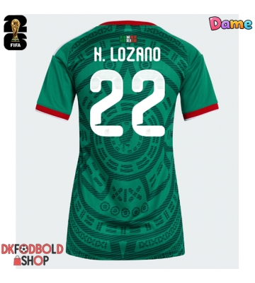Mexico Hirving Lozano #22 Hjemmebanetrøje Dame VM 2026 Kort ærmer